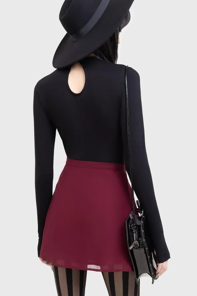 Women Mini Skirts Killstar Crimson Oracle Skirt