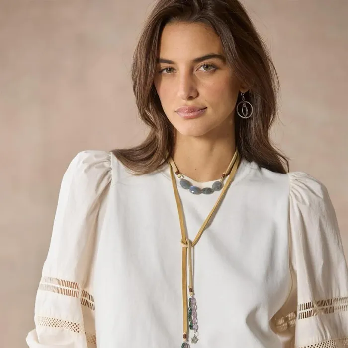 Women Molly Mixed Media Sweatshirt Ivory Sundance Catalog Tops Women Molly Mixed Media Sweatshirt Ivory Sundance Catalog Tops