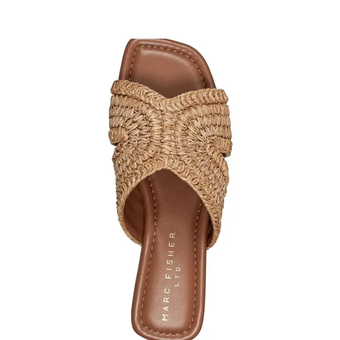 Women Narda Flat Sandal Natural Marc Fisher Sandals
