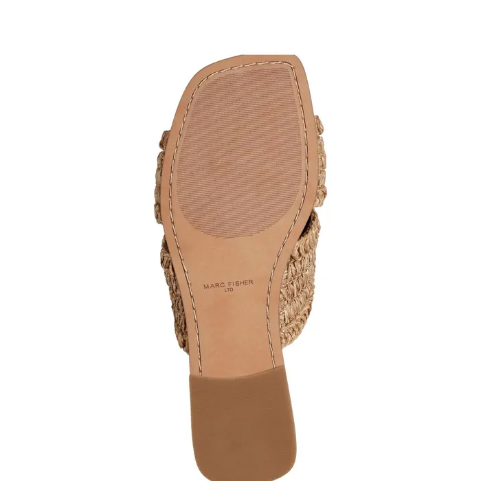 Women Narda Flat Sandal Natural Marc Fisher Sandals