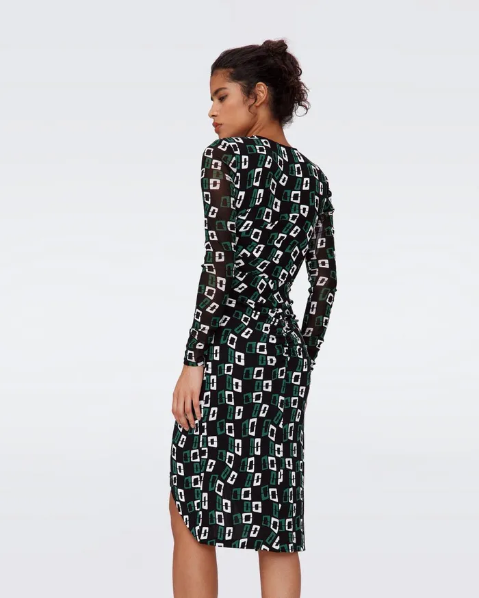 Women Nevine Dress Chain Spots Black DVF Dresses