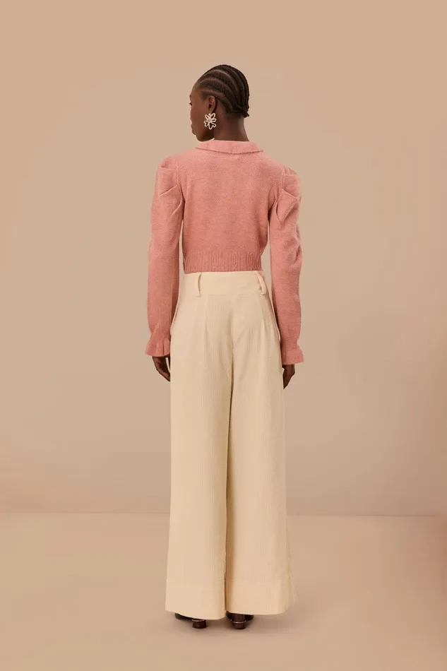 Women OffWhite Double Waistband Pants Offwhite FARM Rio Pants