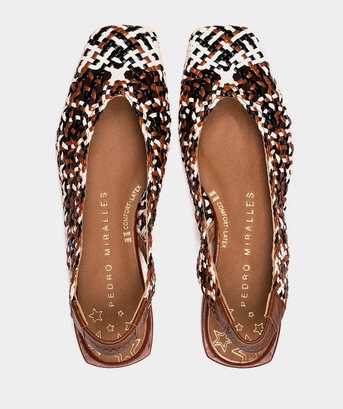 Women Olimpia Brown 8211 Flat Shoes Pedro Miralles