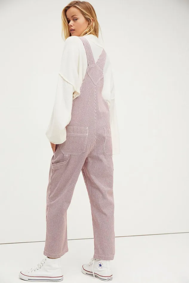 Women Printed Jeans Free People Christina Overalls Cowhide