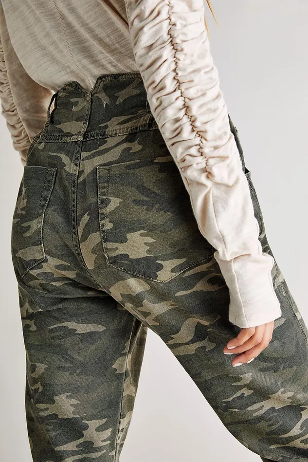 Women Printed Jeans Free People OneTeaspoon Pioneer Skinny Jeans Camo