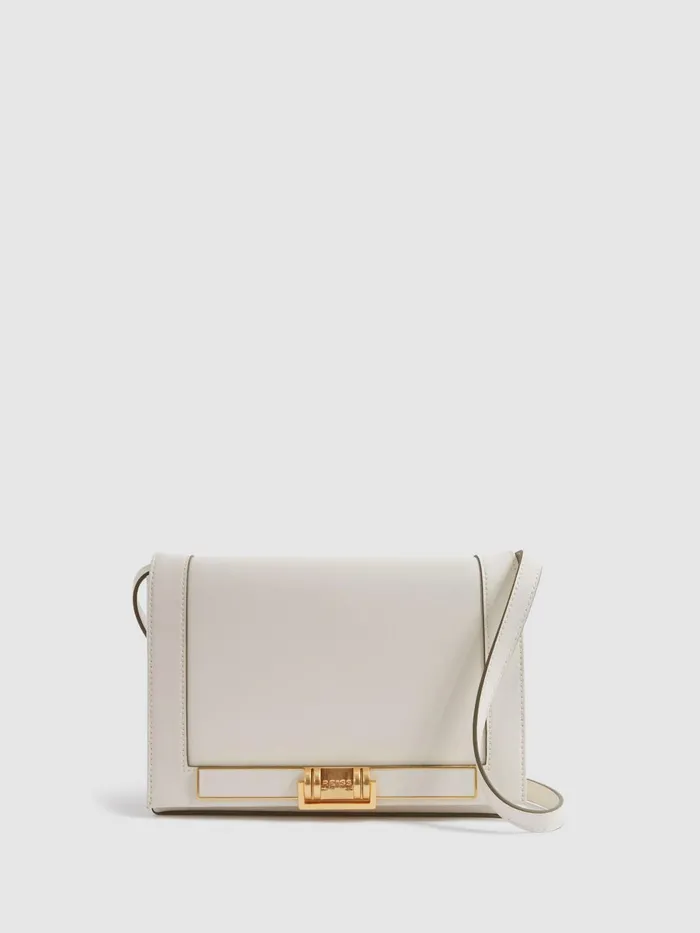 Women Reiss Bags Kora Soft Leather Crossbody Bag Off White