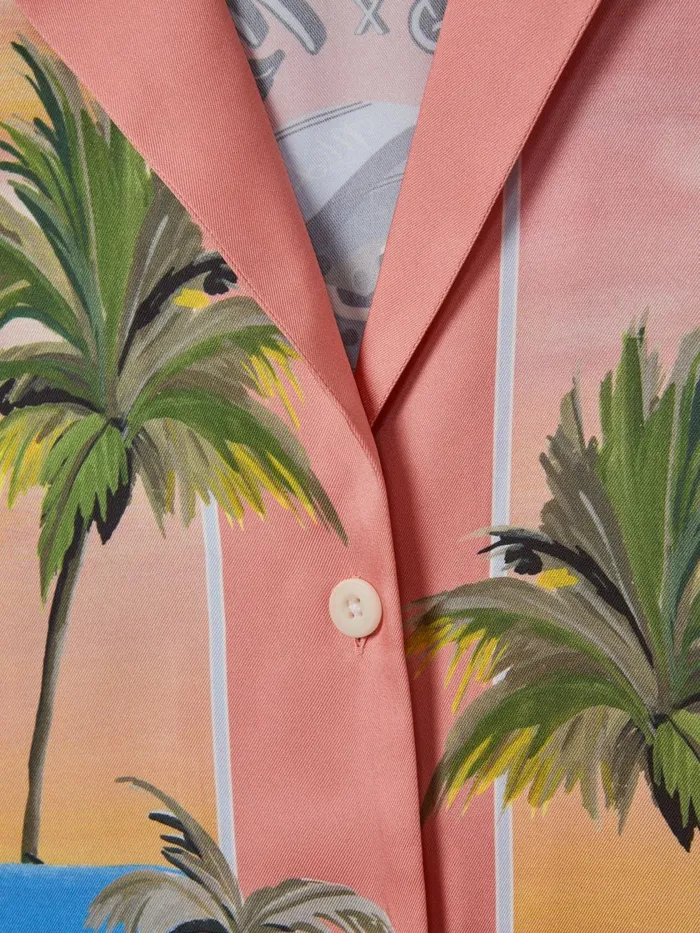 Women Reiss Blouses and Shirts F1 Miami Drawstring Shirt Pink Multi