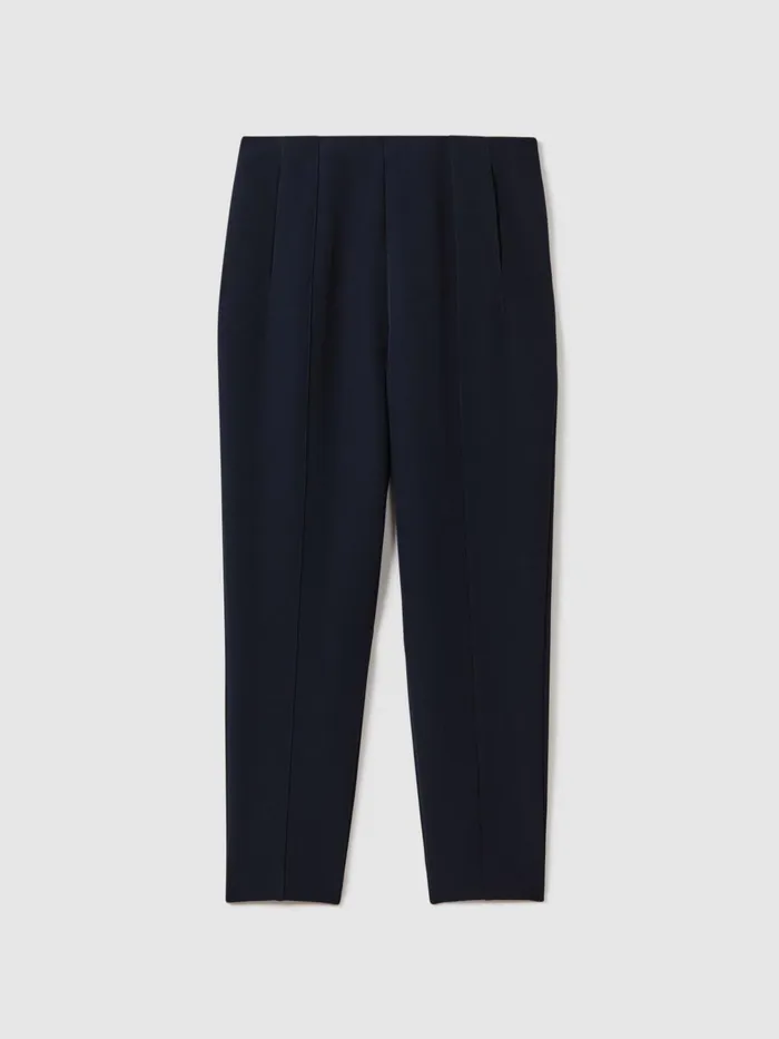 Women Reiss Brands Slim Fit Trousers Navy