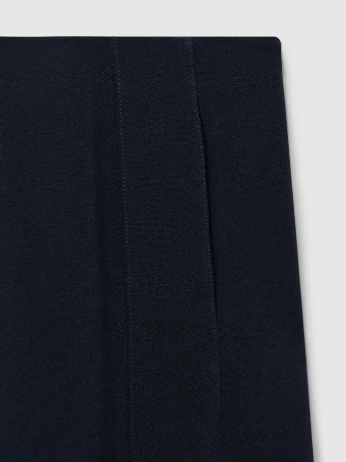 Women Reiss Brands Slim Fit Trousers Navy