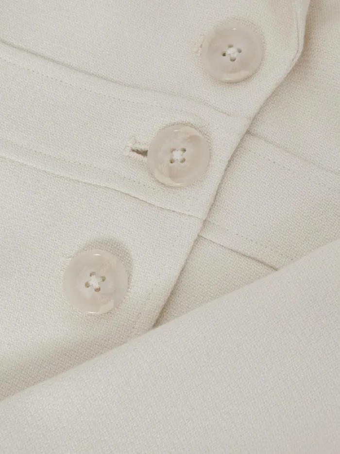 Women Reiss Coats Single Breasted Blazer Ivory