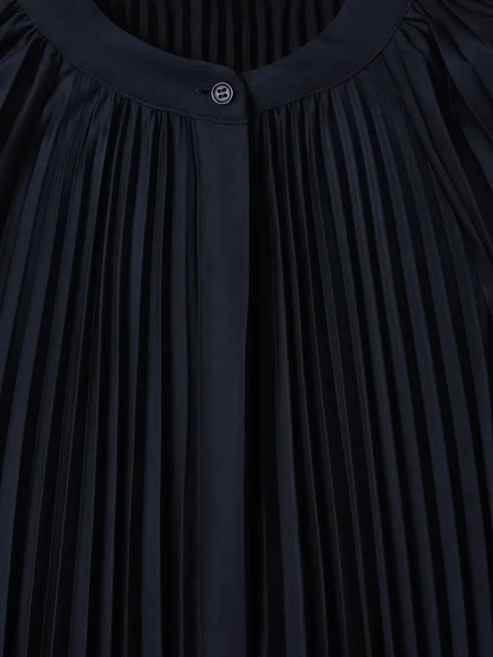Women Reiss Dresses Gabby Pleated Colourblock Mini Dress Navyblush