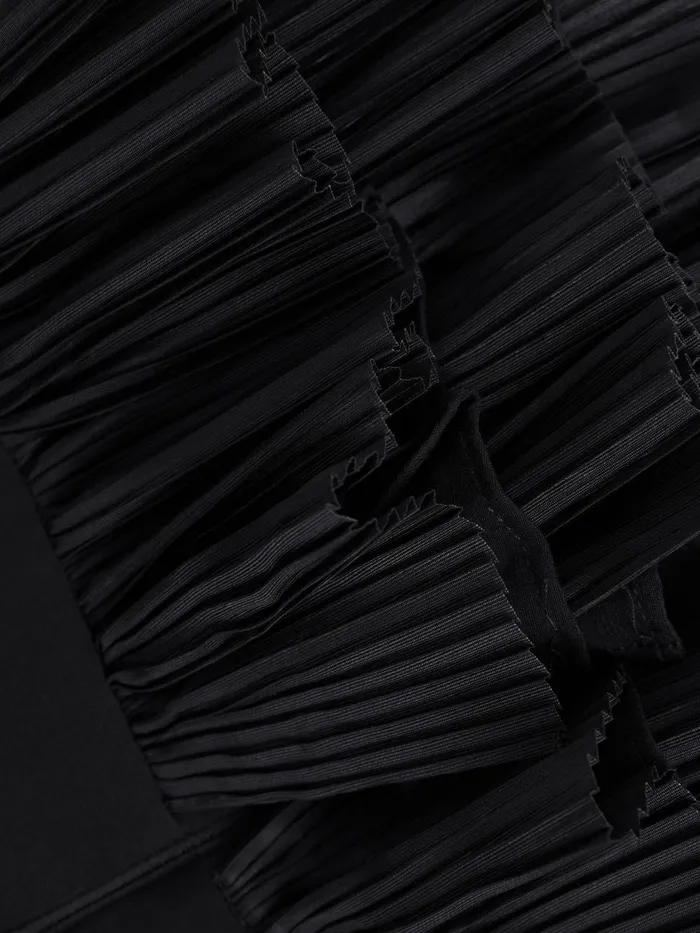 Women Reiss Dresses Strapless Tiered Mini Dress Black