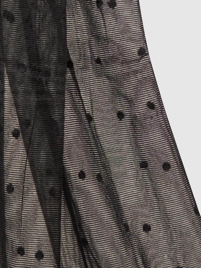 Women Reiss Lingerie Dotted Tights Black