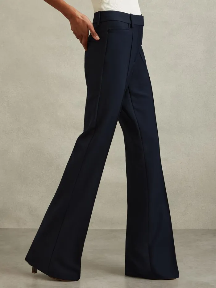 Women Reiss Suits and Tailoring Gabi Flared Suit Trousers Navy
