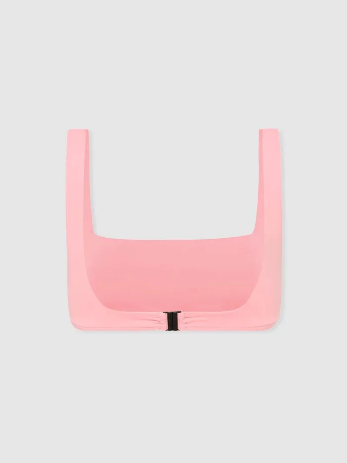 Women Reiss Swimwear Born Square Neck Bikini Top Pink