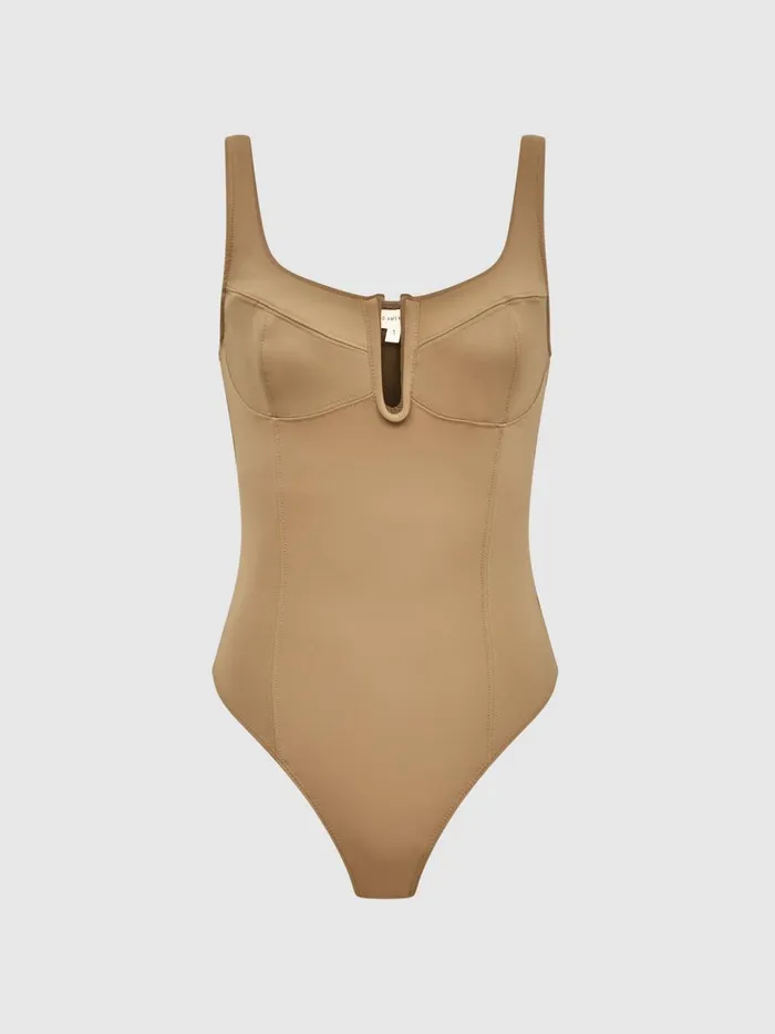 Women Reiss Tops American Good American Corset Bodies Taupe