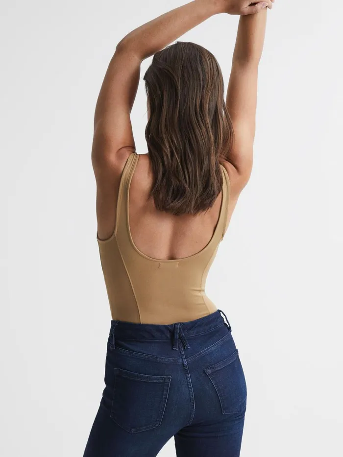 Women Reiss Tops American Good American Corset Bodies Taupe