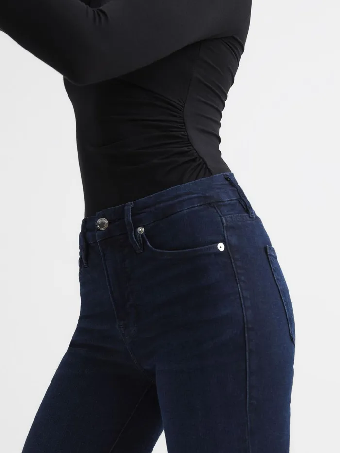 Women Reiss Tops American Good American Turtleneck Bodies Black