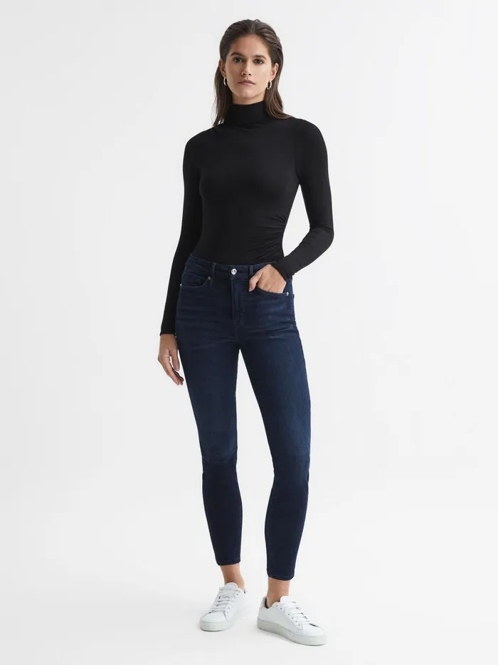 Women Reiss Tops American Good American Turtleneck Bodies Black