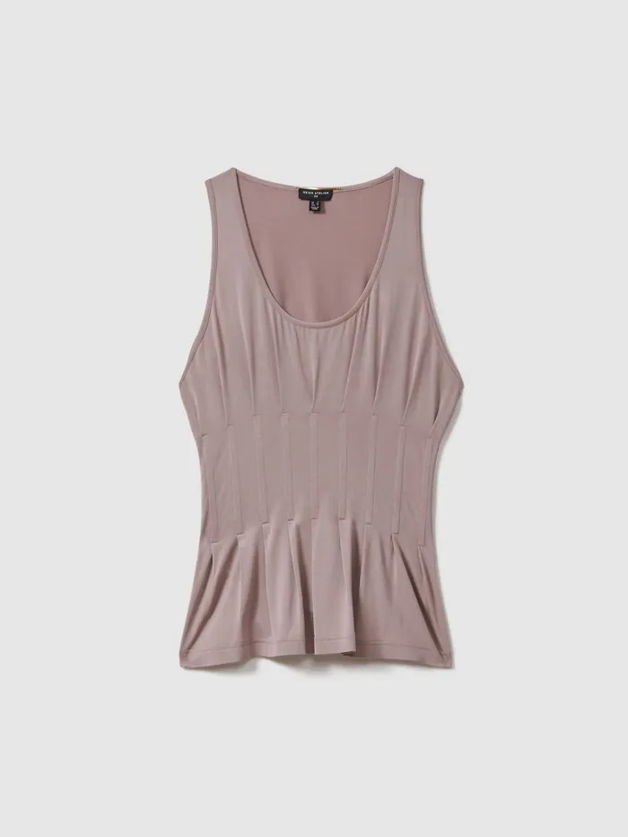 Women Reiss Tops Corset Detail Vest Mink
