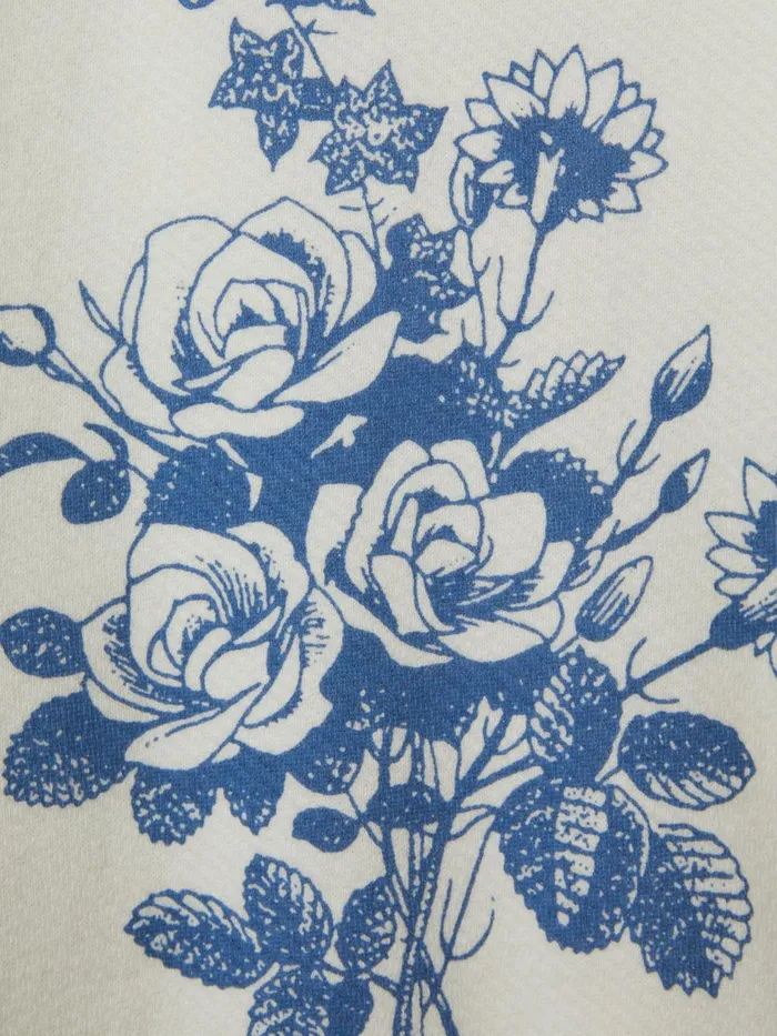 Women Reiss Tops Cotton Terry Graphic Top White