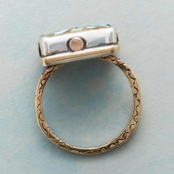 Women Riveting Turquoise Ring Sundance Catalog Rings Women Riveting Turquoise Ring Sundance Catalog Rings