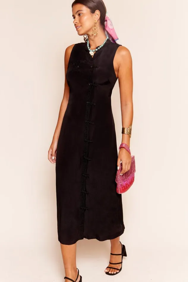 Women RIXO All Clothing Lily Midi Dress Black