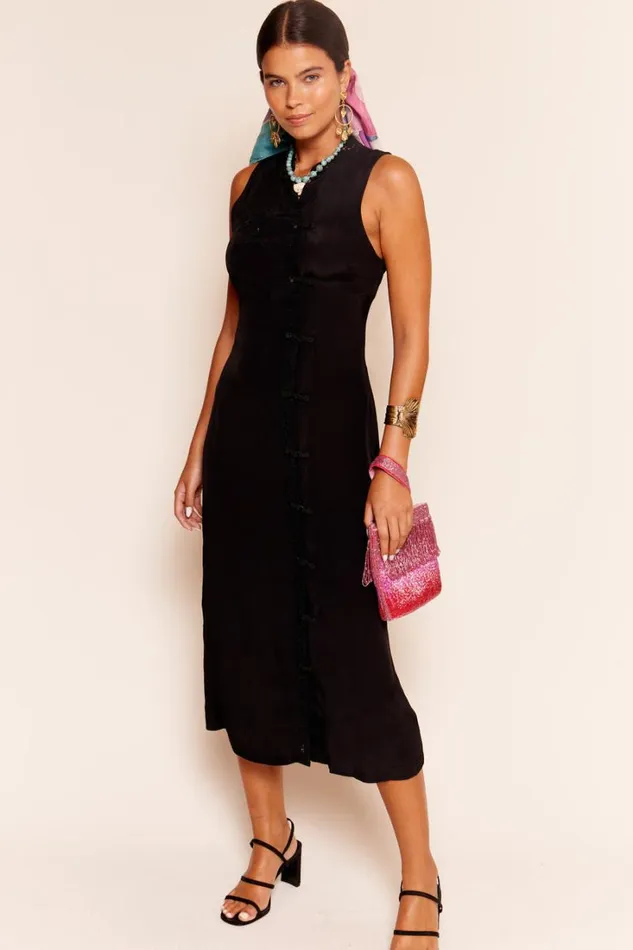 Women RIXO All Clothing Lily Midi Dress Black