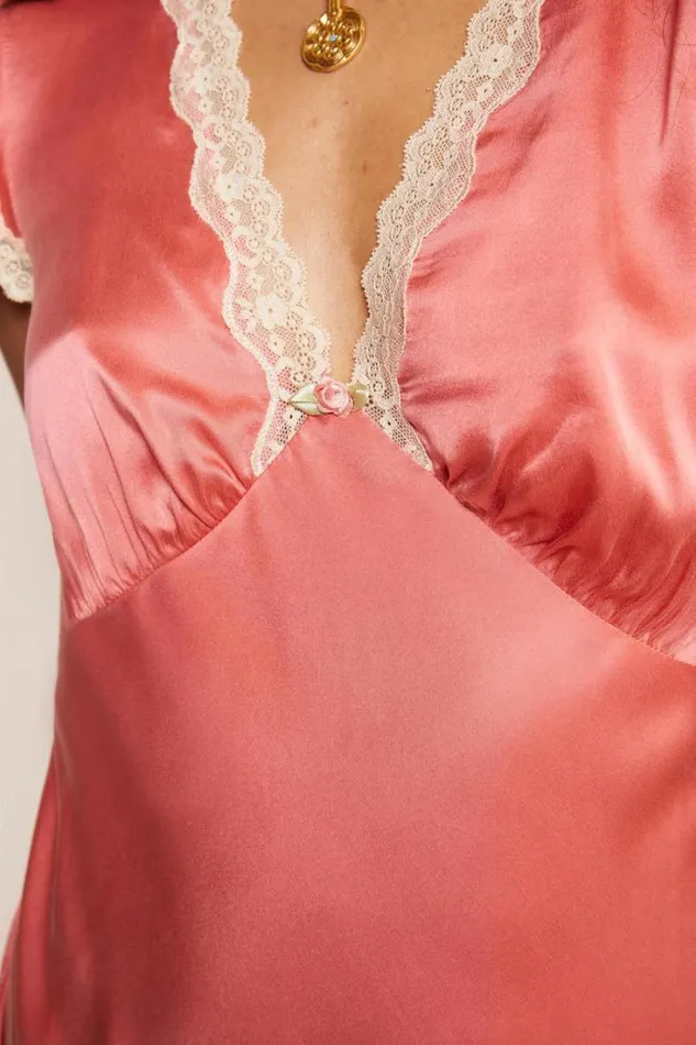 Women RIXO Extended Sizing Clarice Midi Dress Coral