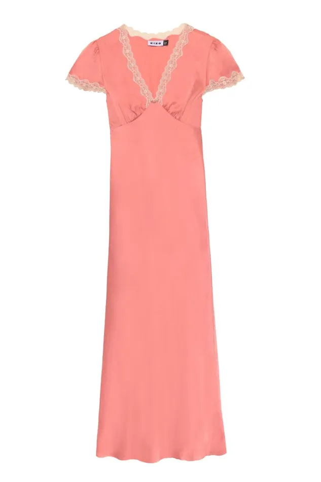 Women RIXO Extended Sizing Clarice Midi Dress Coral