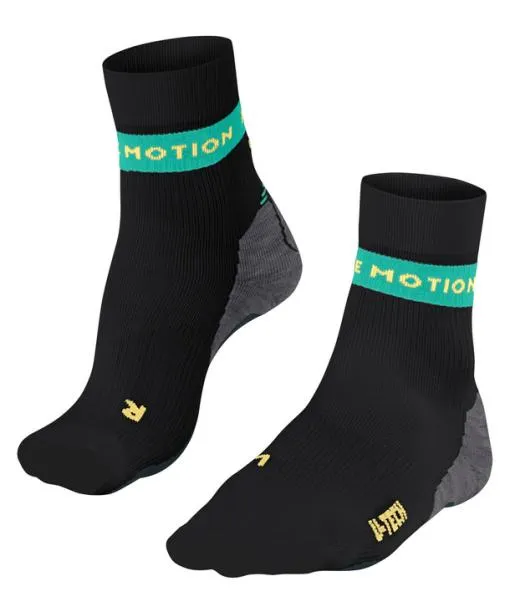 Women RU True Motion Aion Women Running Socks Black FALKE Running Socks
