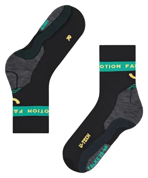 Women RU True Motion Aion Women Running Socks Black FALKE Running Socks