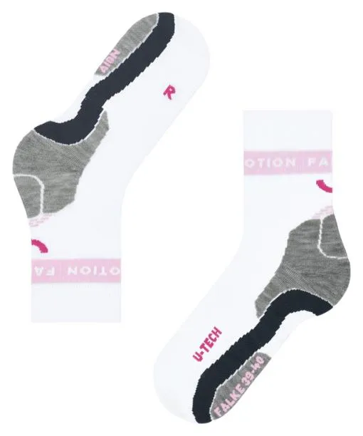 Women RU True Motion Aion Women Running Socks White FALKE Running Socks