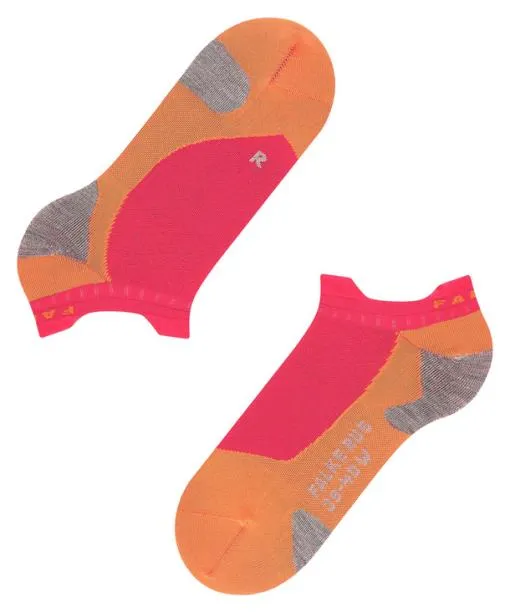Women RU5 Race Invisible Women Running No Show Socks Rose FALKE Running Socks