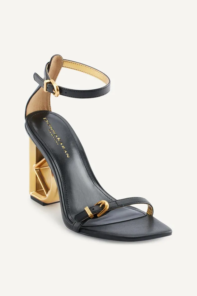 Women Sandals Donna Karan DK ANKLE STRAP SANDAL Black