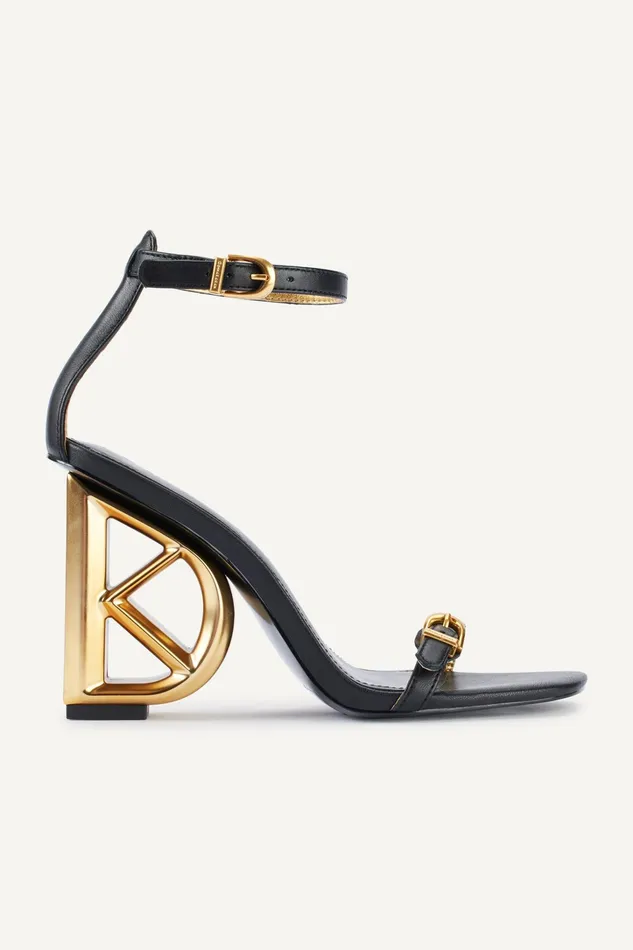 Women Sandals Donna Karan DK ANKLE STRAP SANDAL Black