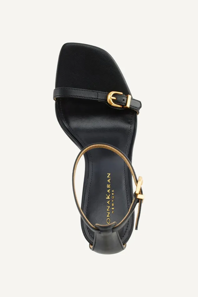 Women Sandals Donna Karan DK ANKLE STRAP SANDAL Black