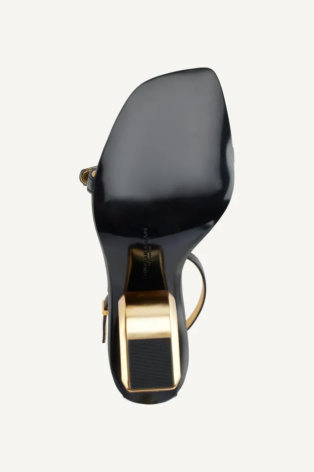 Women Sandals Donna Karan DK ANKLE STRAP SANDAL Black
