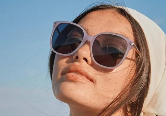 Women Sandela 201 Matte Lavender Crystalrose Golddark Grey TOMS Sunglasses