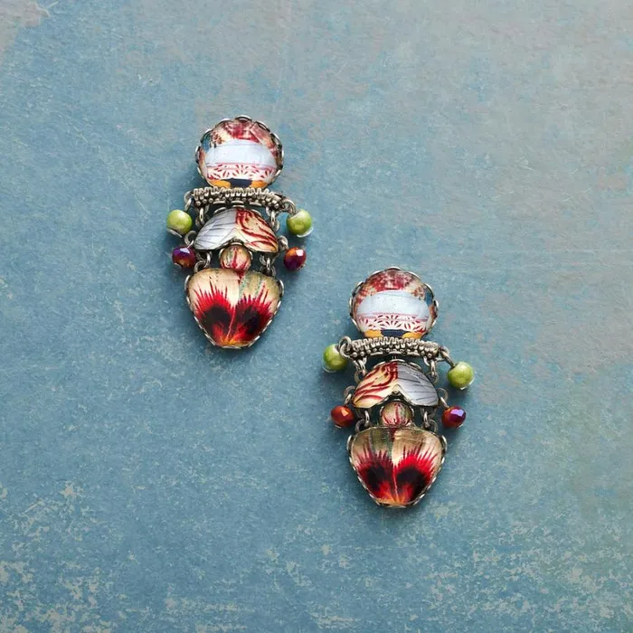 Women Scarlet Blooms Earrings Sundance Catalog Earrings