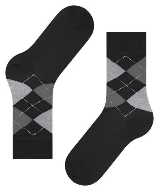 Women Sensitive Argyle Women Socks Black FALKE Socks