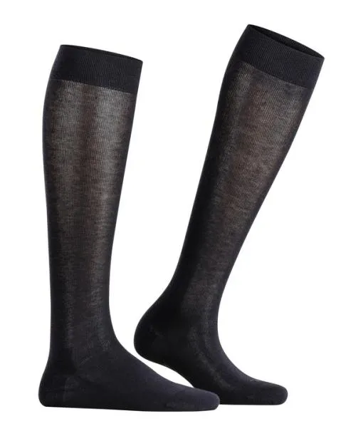 Women Sensitive London Women Kneehigh Socks Dark Navy FALKE Functionals