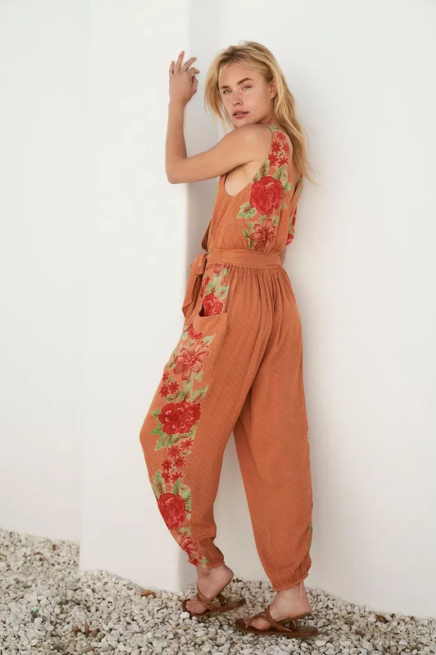 Women Sets Free People Emmi Florals Set Rust Combo