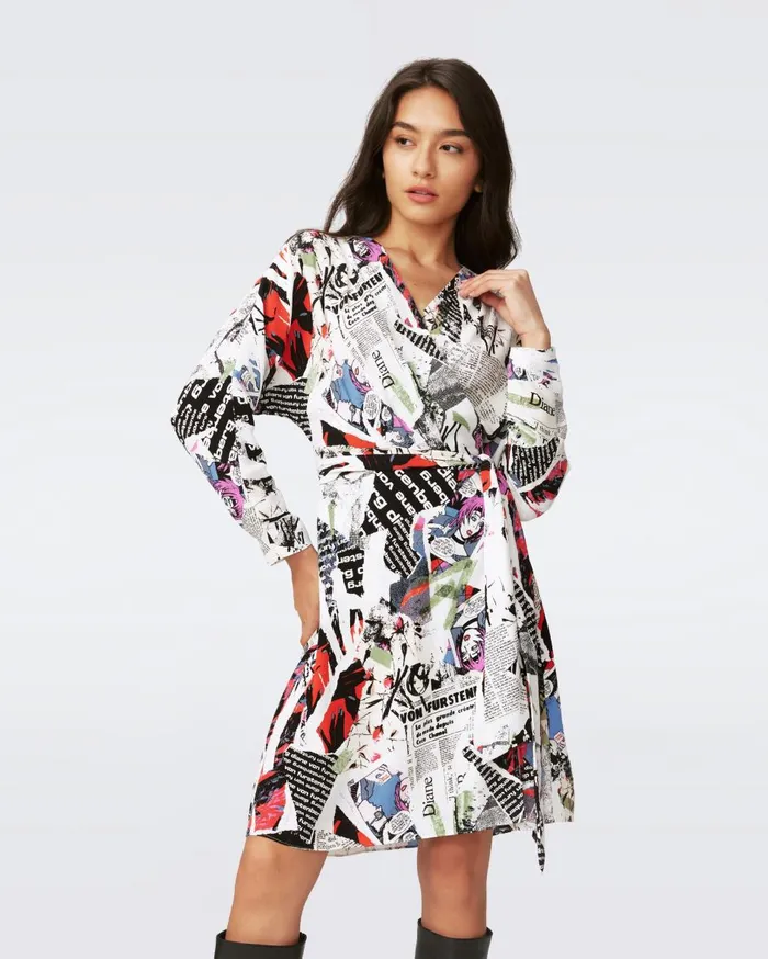 Women Shia Dress Poster Girl DVF Dresses