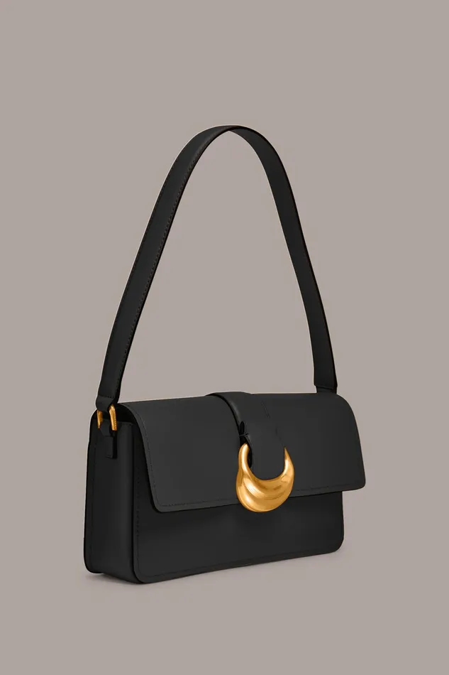 Women Shoulder And Hobo Bags Donna Karan VALLEY STREAM SHOULDER Blackgold