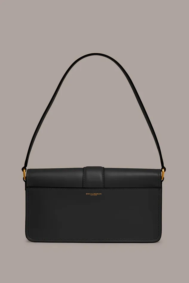 Women Shoulder And Hobo Bags Donna Karan VALLEY STREAM SHOULDER Blackgold