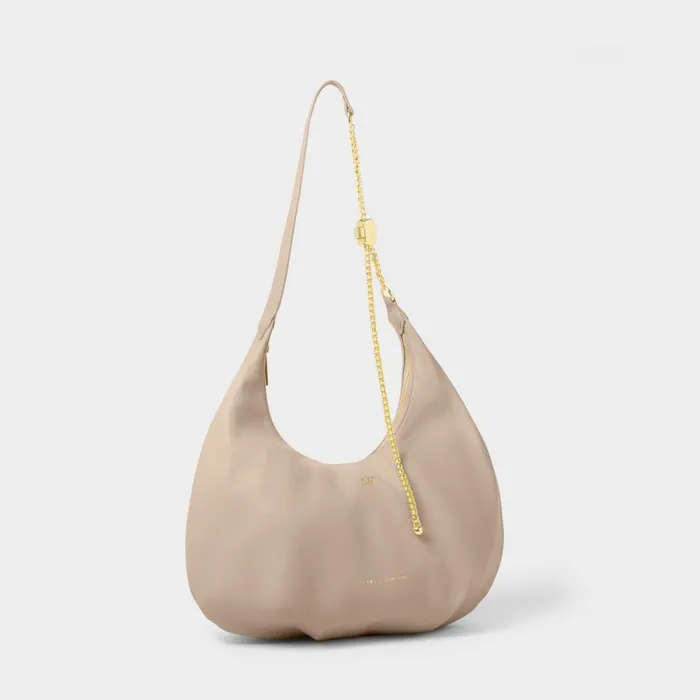 Women Shoulder Bags Katie Loxton Remi Shoulder Bag In Light Taupe 8211 Half Moon Bag
