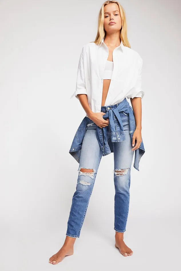 Women Skinny Jeans Free People Rolla039s Miller Skinny Destroyed Jeans Sioxie Worn