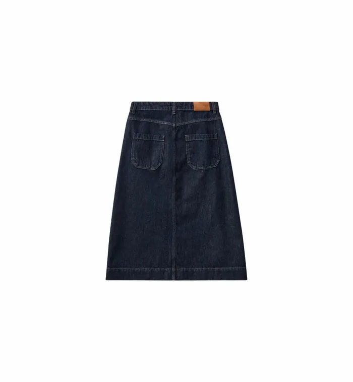 Women Skirts MOS MOSH MMHSharp Rinse Denim Skirt 8211 HEYANNO Dark Blue