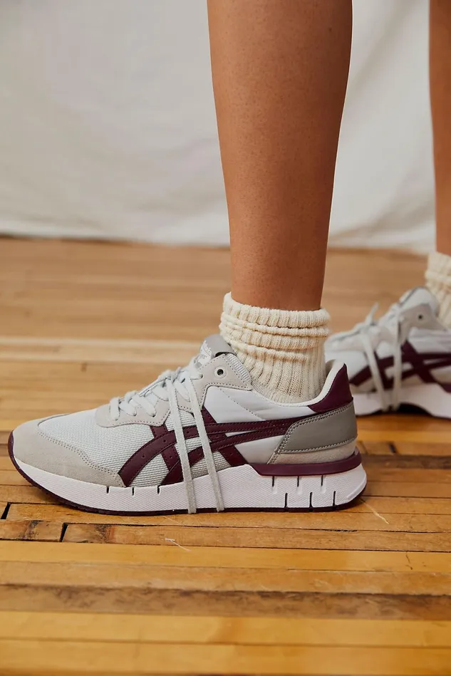 Women Sneakers Free People Rebilac Runner Glacier Grey Deep Mars